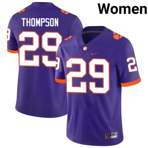 Purple Champ Thompson #29 College Football CLEM 2026 Womens Jerseys 900478-917