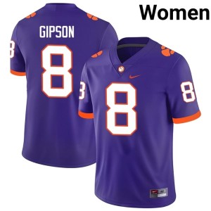 Purple College Football CU Corian Gipson Player Women's #8 Jerseys 157870-227