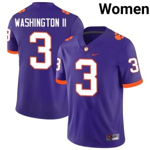 Purple Tigers Womens 2026-27 #3 College Football Elliot Washington II Jersey 397972-344
