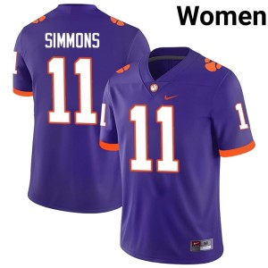 Purple CU #11 Replica Women College Football Isaiah Simmons Jersey 534079-907