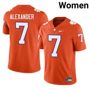 Orange College Football Clemson National Championship Limited Womens Jeremiah Alexander #7 Jersey 434870-809