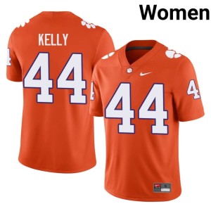 Orange Womens Kourtney Kelly Game Clemson National Championship College Football #44 Jersey 961496-590