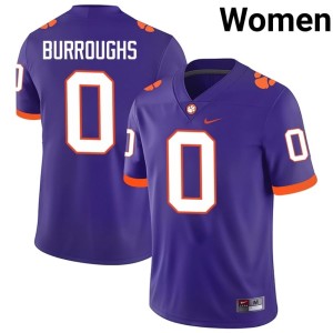 Purple Naeem Burroughs College Football #0 CU Women Stitched Jersey 904688-201