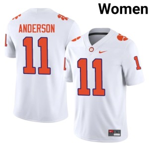 White CFP Champs 2026-27 College Football #11 Women's Polo Anderson Jerseys 663405-332