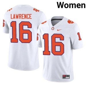 White Trevor Lawrence #16 Women College Football CFP Champs University Jersey 502509-836