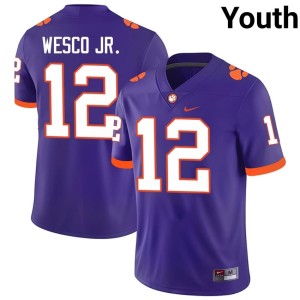 Purple Tigers College Football #12 Youth Bryant Wesco Jr. 2026-27 Jerseys 431686-940
