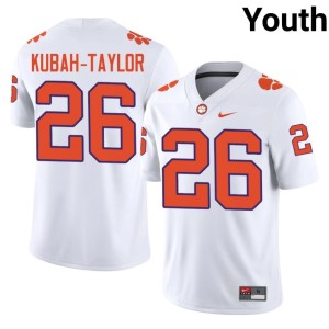 White College Football C.J. Kubah-Taylor NCAA Youth CLEM #26 Jerseys 581281-242