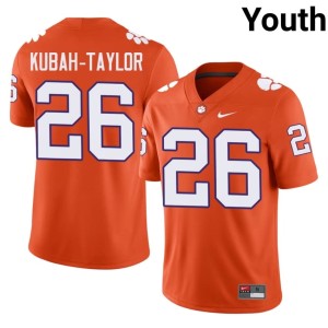 Orange Tiger Town #26 College Football NCAA C.J. Kubah-Taylor Youth Jersey 175357-547