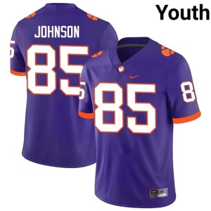 Purple CU University Charlie Johnson #85 Youth College Football Jerseys 303134-445