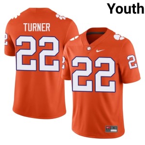 Orange Limited #22 Youth Clemson College Football Cole Turner Jersey 507475-434