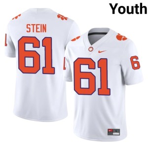 White University Youth Tiger Town Danny Stein #61 College Football Jersey 939168-785