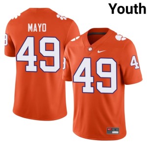 Orange #49 Darien Mayo 2026 College Football CLEM Youth Jersey 661396-582