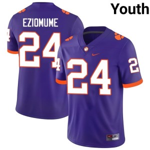 Purple David Eziomume High School College Football Youth Tiger Town #24 Jersey 509460-210