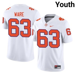 White #63 High School College Football CU Easton Ware Youth Jersey 927865-352