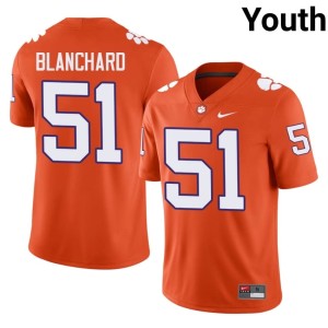 Orange University Gavin Blanchard College Football #51 Youth CU Jerseys 125779-989