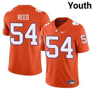 Orange College Football University #54 Clemson Ian Reed Youth Jersey 774468-868