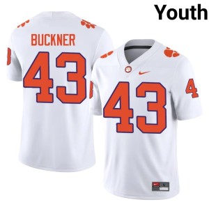 White College Football J.R. Buckner #43 Clemson National Championship Youth 2026-27 Jersey 568504-170
