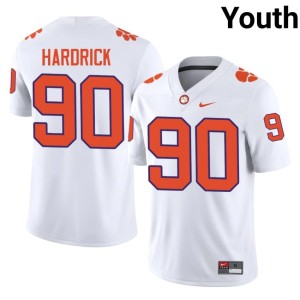 White CFP Champs J.R. Hardrick #90 Youth College Football Replica Jerseys 303042-896
