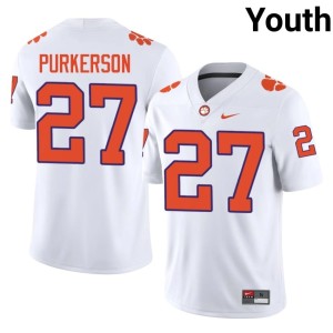 White College Football #27 Jack Purkerson Official Youth Tigers Jerseys 893091-575