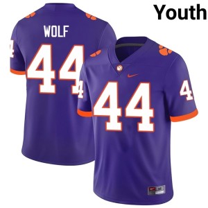 Purple College Football CU Youth #44 Jack Wolf University Jersey 399692-945
