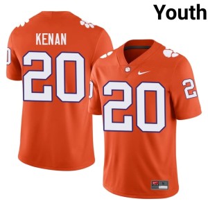 Orange #20 University Tigers Youth Jakarrion Kenan College Football Jersey 949132-416