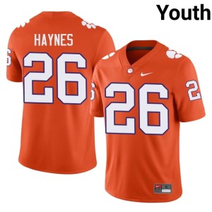 Orange Youth Clemson #26 Player College Football Jay Haynes Jerseys 345668-487