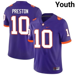 Purple College Football CU 2026 Youth #10 Juju Preston Jerseys 741895-715
