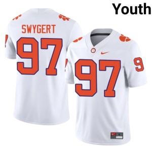 White #97 Patrick Swygert NCAA Youth CFP Champs College Football Jerseys 469984-273