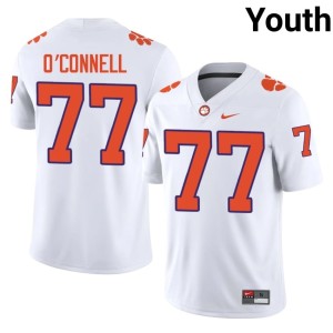White College Football NCAA Youth #77 Tigers Ronan O'Connell Jersey 919061-470