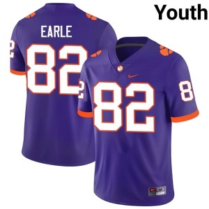 Purple Alumni Sam Earle CFP Champs Youth #82 College Football Jerseys 769554-686