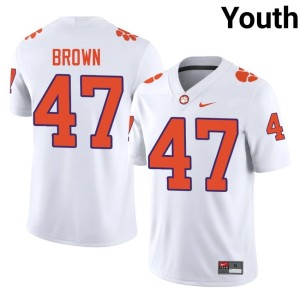 White Sammy Brown Tiger Town Limited Youth College Football #47 Jersey 321675-773