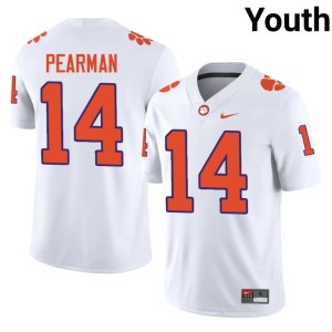 White College Football Trent Pearman #14 Limited Tigers Youth Jersey 810451-792