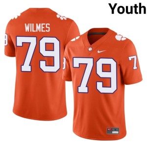 Orange Clemson Tigers #79 Braden Wilmes University College Football Youth Jerseys 402532-290