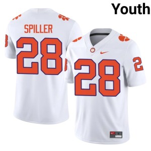 White C.J. Spiller #28 College Football NCAA CFP Champs Youth Jersey 204763-886