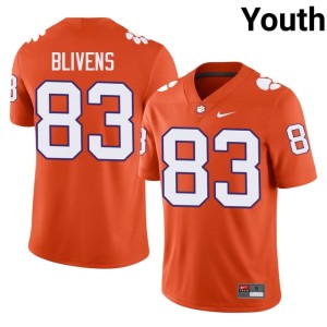 Orange CFP Champs College Football Limited #83 Youth Cam Blivens Jerseys 666788-710