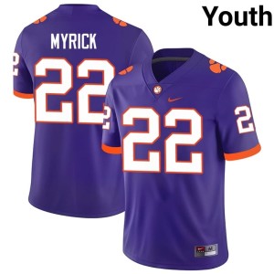 Purple College Football #22 Youth CFP Champs Corey Myrick Limited Jersey 664828-530