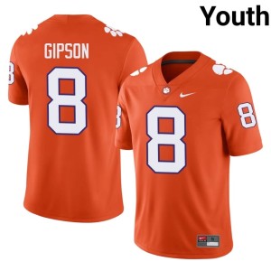 Orange High School College Football Youth #8 Clemson National Championship Corian Gipson Jersey 174100-100