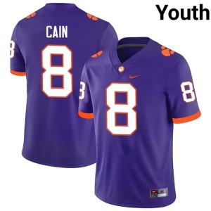 Purple Youth Deon Cain Alumni College Football Clemson University #8 Jersey 981673-233