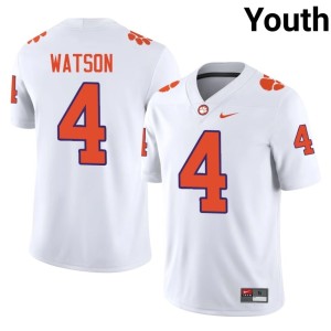 White College Football #4 Deshaun Watson Tigers Youth Alumni Jersey 892855-562