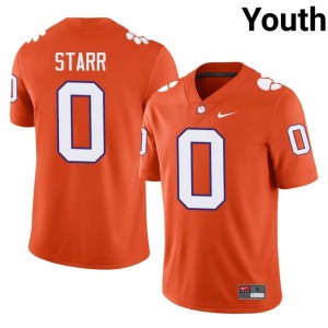 Orange College Football Donovan Starr Clemson University Youth #0 Embroidery Jerseys 150512-442