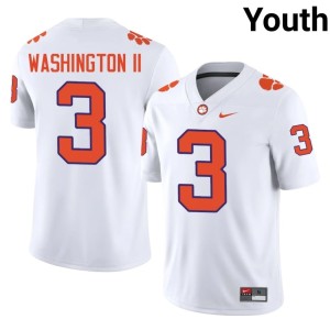 White Tiger Town University #3 College Football Youth Elliot Washington II Jersey 882383-986