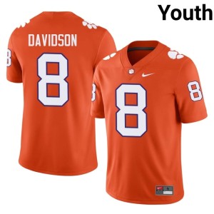 Orange Gideon Davidson Clemson National Championship College Football Youth #8 2026-27 Jersey 681763-738