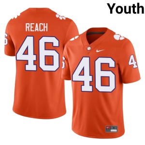 Orange Clemson University #46 College Football Youth Limited Jackson Reach Jerseys 909452-809
