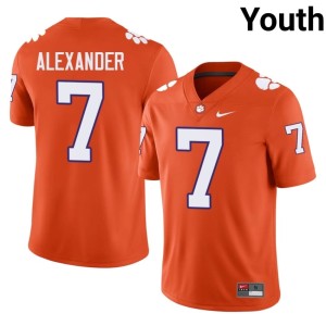 Orange College Football #7 2026 Youth Jeremiah Alexander Clemson University Tigers Jerseys 673059-377