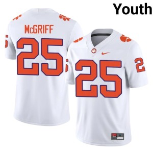 White #25 2026 Keil McGriff College Football Youth CU Jerseys 161581-546