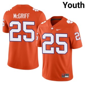 Orange College Football Tiger Town Keil McGriff Youth Embroidery #25 Jersey 907132-812