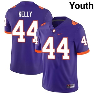 Purple College Football University CLEM Kourtney Kelly Youth #44 Jersey 136724-896
