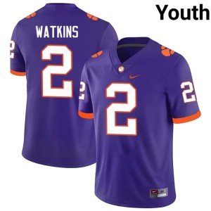 Purple Sammy Watkins Youth #2 2026-27 College Football Clemson Tigers Jerseys 709695-796