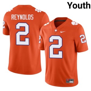 Orange Tait Reynolds Clemson University Tigers College Football #2 Player Youth Jerseys 663203-940