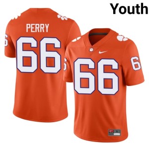 Orange Clemson Tigers William Perry College Football Youth University #66 Jersey 108042-620